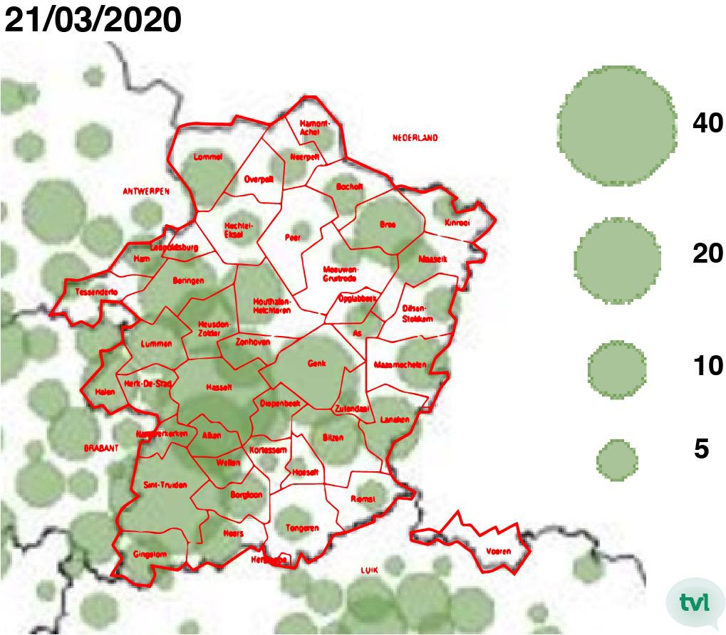 UPDATE: In deze Limburgse gemeenten zijn er coronabesmettingen vastgesteld