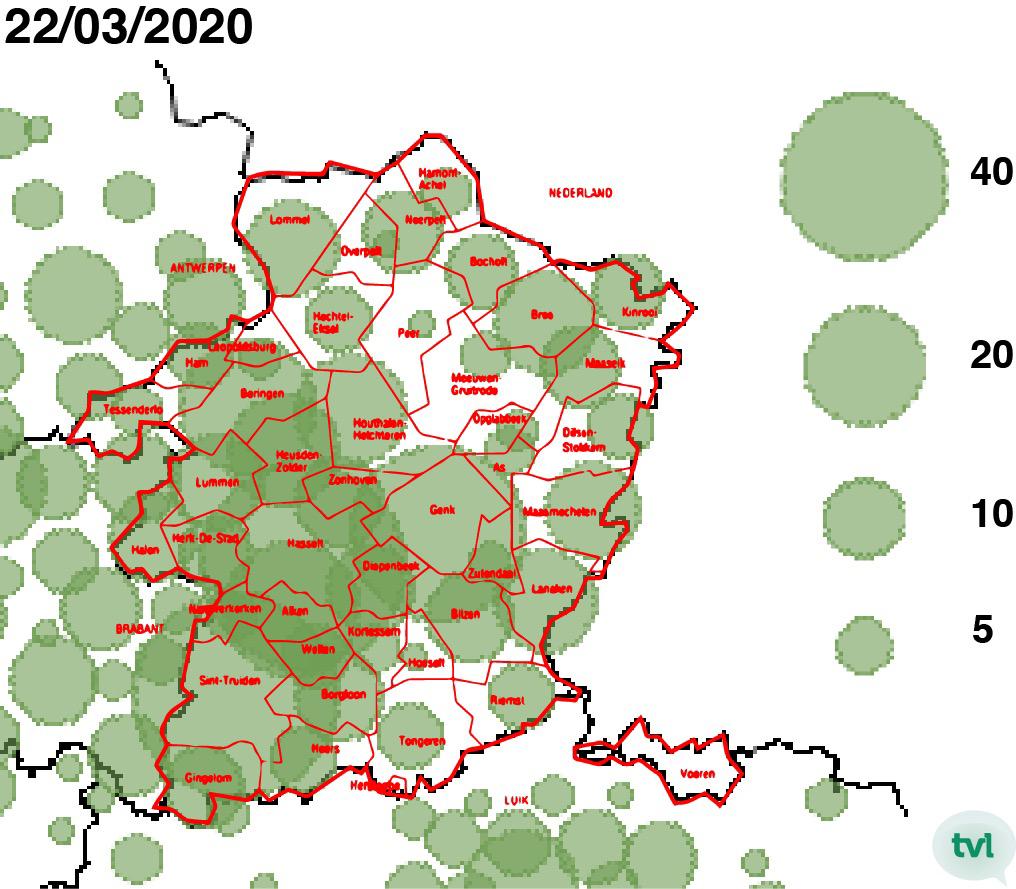 UPDATE: In deze Limburgse gemeenten zijn er coronabesmettingen vastgesteld