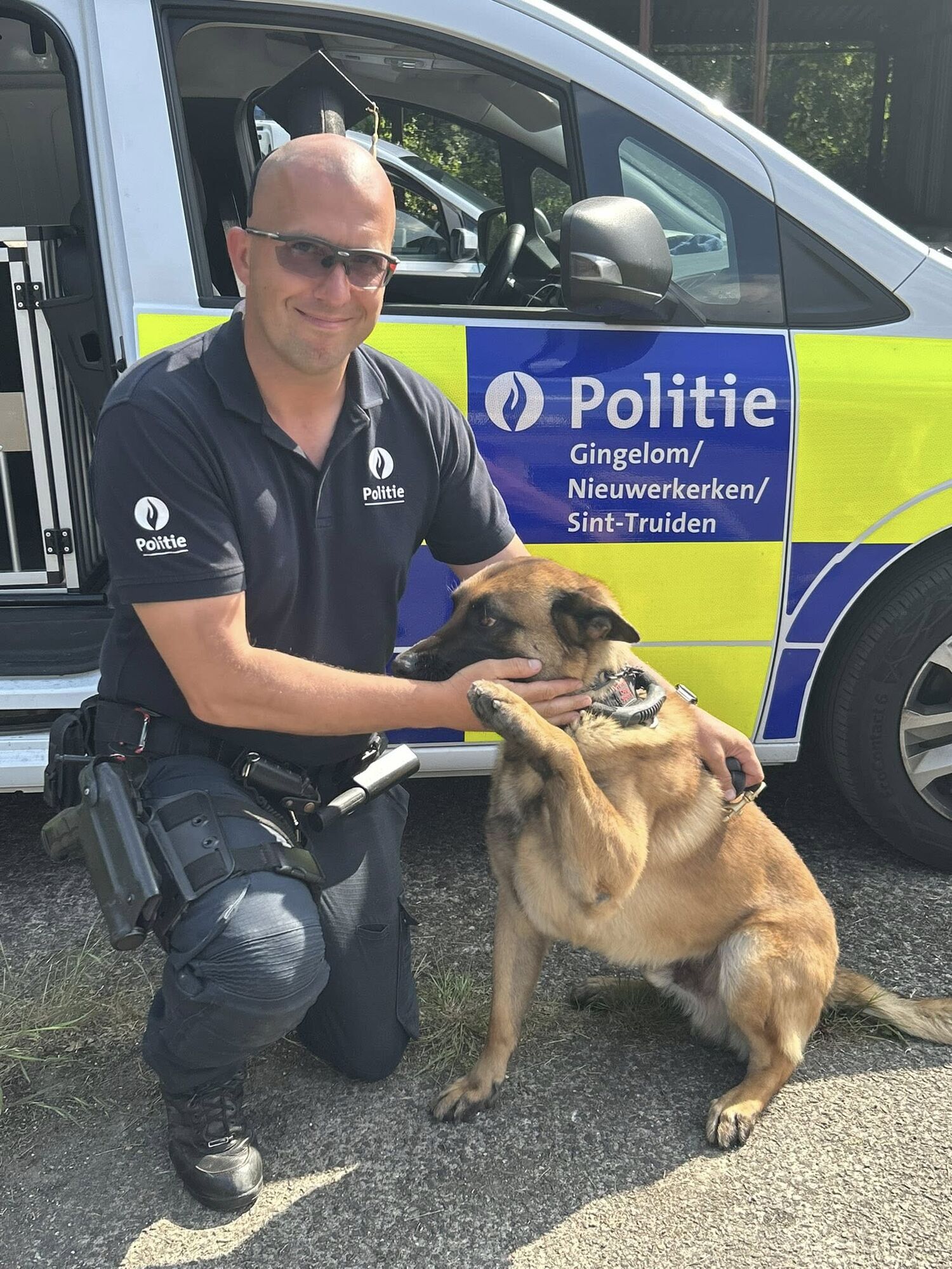 Politie Sint-Truiden - Gingelom - Nieuwerkerken verwelkomt nieuwe collega: politiehond Juul